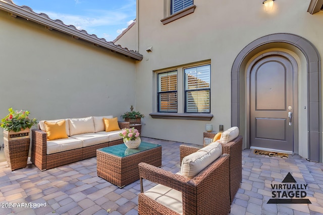 view of patio / terrace with an outdoor hangout area