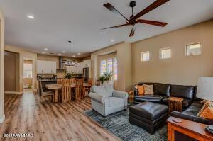 7409 E Weaver Way, Prescott Valley, AZ 86314 - living area with wood finished floors and recessed lighting
