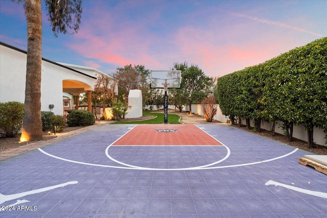 view of basketball court