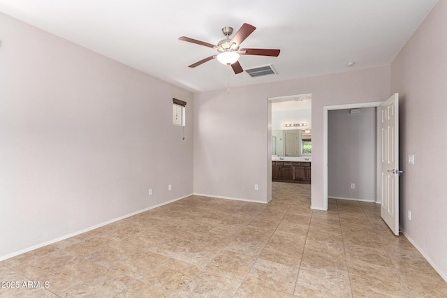 19319 E Thornton Rd, Queen Creek, AZ 85142 - spare room with ceiling fan, plenty of natural light, and baseboards