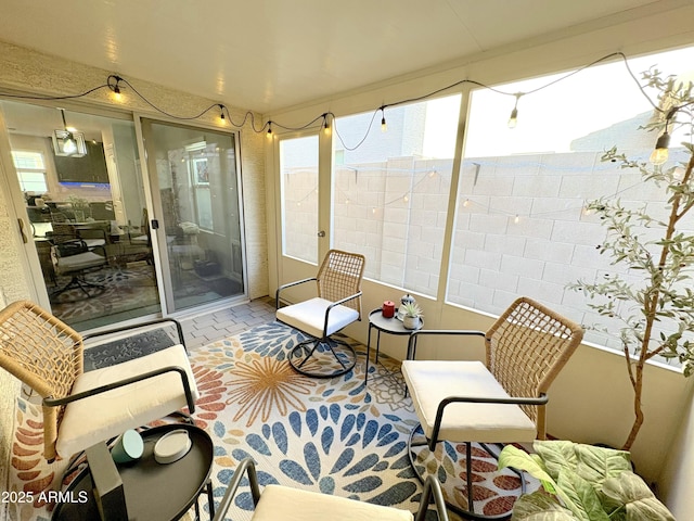 view of sunroom / solarium