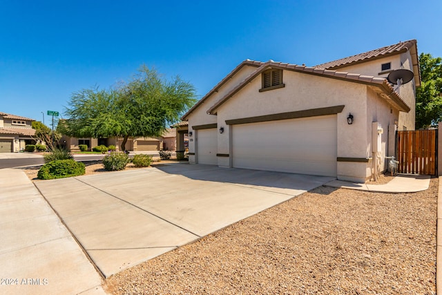 view of front of home featuring a garage