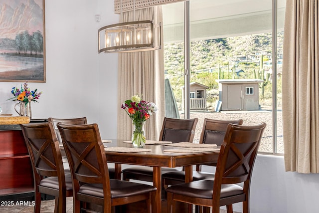 view of dining space