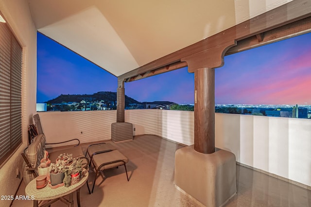 view of patio / terrace featuring a balcony