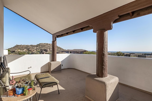view of patio / terrace featuring a balcony