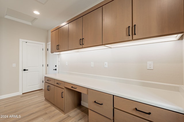 interior space featuring light hardwood / wood-style flooring