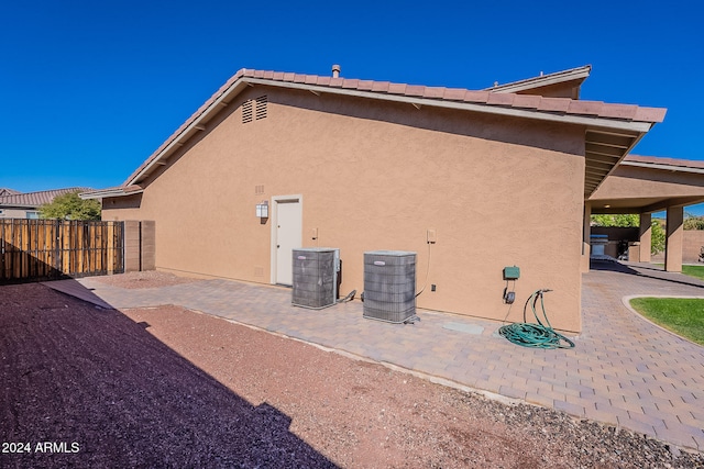 back of house featuring a patio area