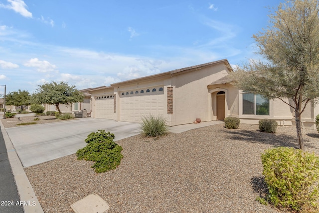 view of front of house featuring a garage