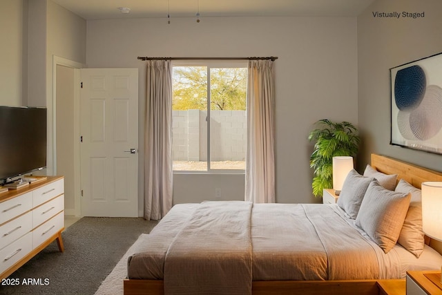 bedroom with carpet flooring