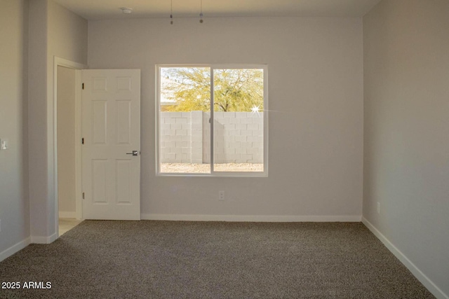 view of carpeted empty room