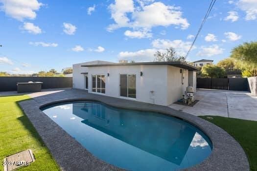 view of pool with a patio