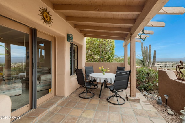 view of patio / terrace with outdoor dining area