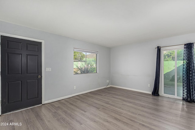 entryway featuring light hardwood / wood-style flooring