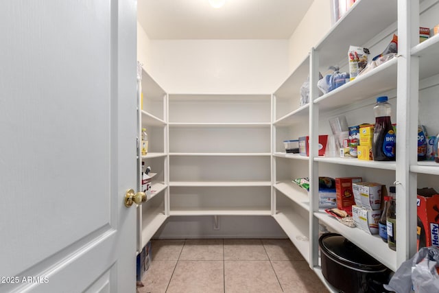 view of pantry