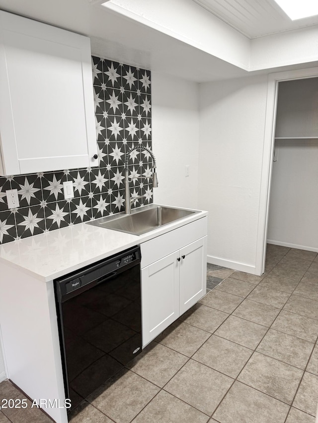 5975 N 48th Dr, Glendale, AZ 85301 - kitchen with dishwasher, a sink, white cabinetry, and light countertops