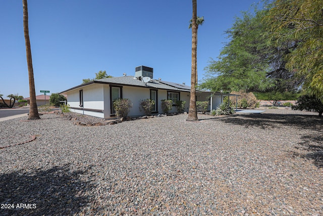 view of rear view of property