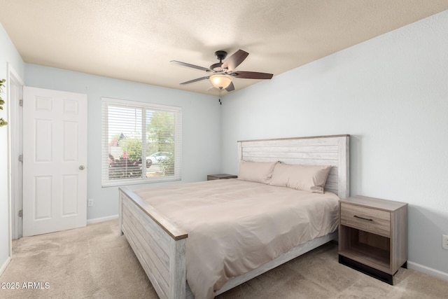 3415 E Anderson Dr, Phoenix, AZ 85032 - bedroom featuring light colored carpet, baseboards, and ceiling fan