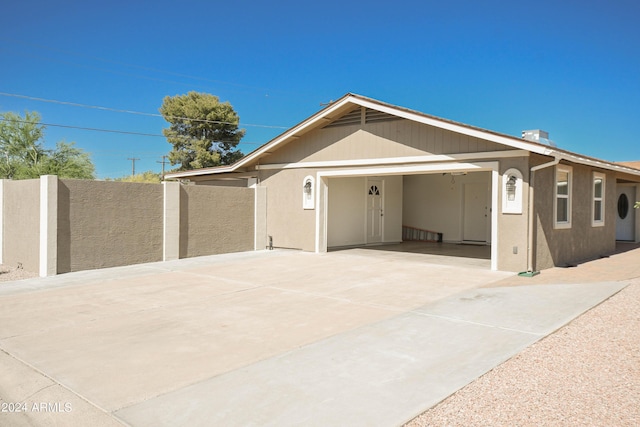 view of front of home