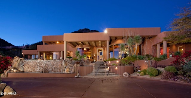 view of pueblo-style home