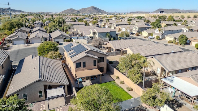 bird's eye view featuring a mountain view