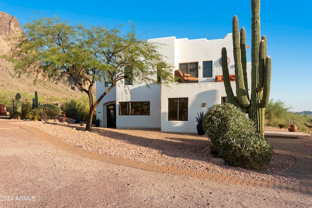 view of pueblo-style house