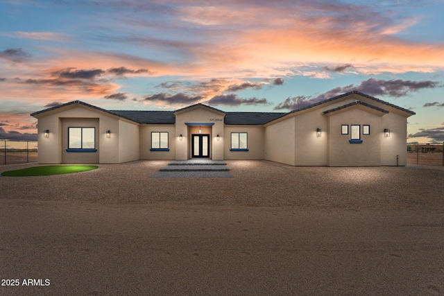 view of front of home with french doors