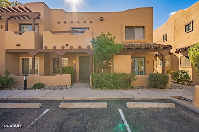 view of pueblo-style home