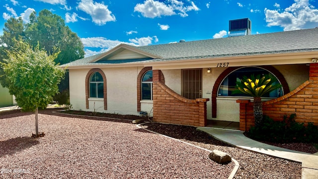 view of front of home