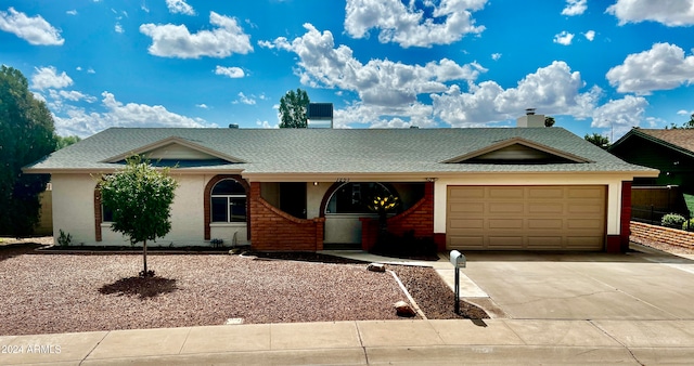 ranch-style house with a garage