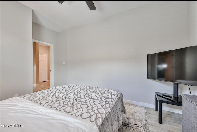 16955 W Butler Ave, Waddell, AZ 85355 - bedroom featuring wood finished floors, baseboards, and ceiling fan