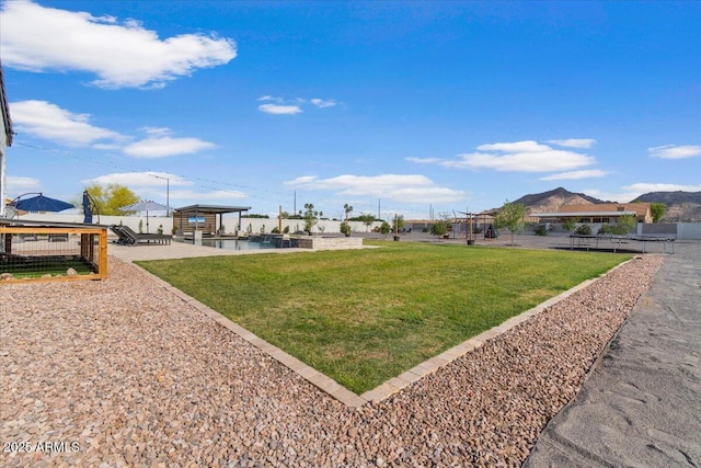 20715 E Watford Dr, Queen Creek, AZ 85142 - view of green lawn with a gazebo