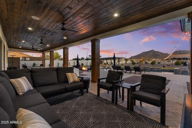 20715 E Watford Dr, Queen Creek, AZ 85142 - building lobby with wood ceiling and a mountain view