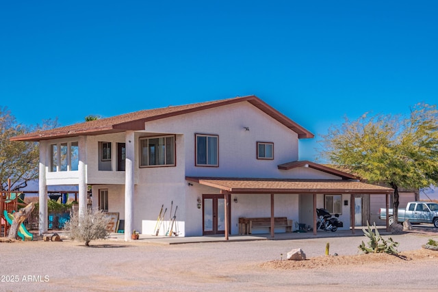 view of rear view of property