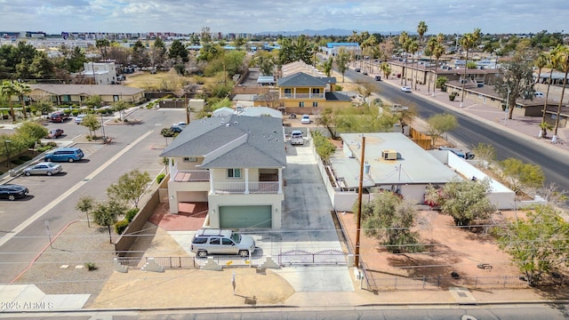 aerial view featuring a residential view