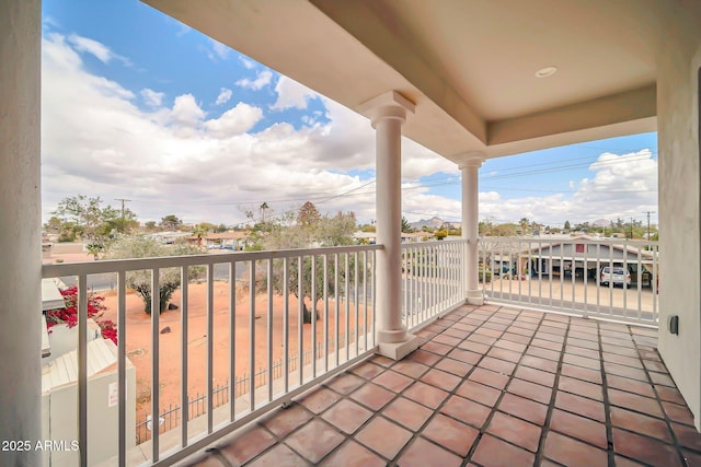 view of balcony