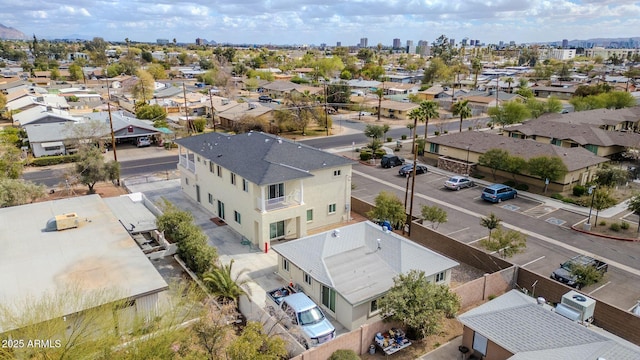 aerial view featuring a residential view