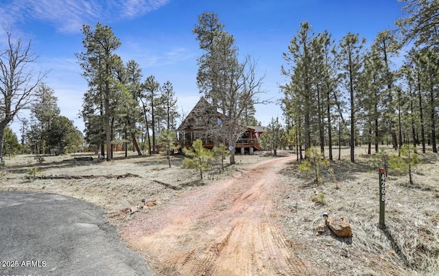 view of front of house with driveway