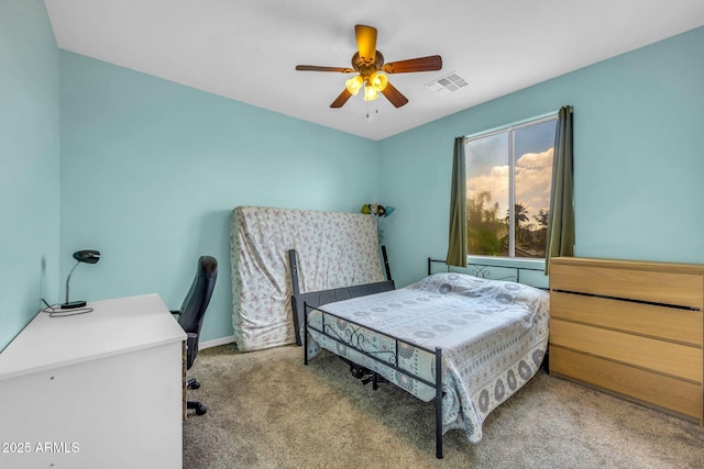 10613 E Knowles Ave, Mesa, AZ 85209 - bedroom featuring carpet, a ceiling fan, and baseboards
