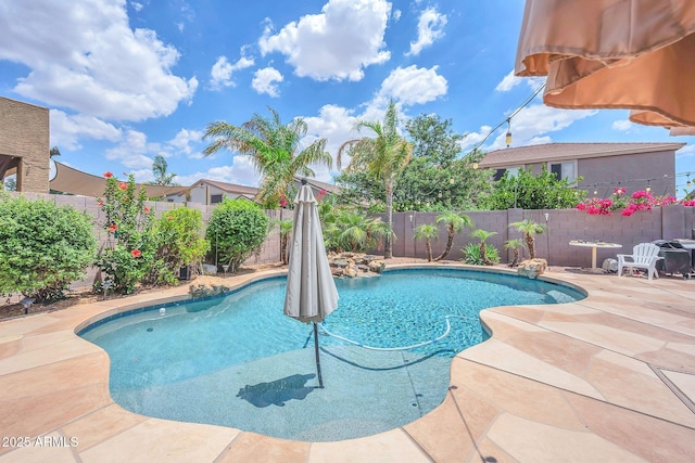 10613 E Knowles Ave, Mesa, AZ 85209 - view of pool featuring a fenced backyard and a patio