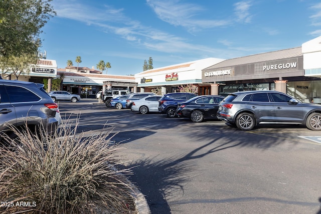 view of uncovered parking lot