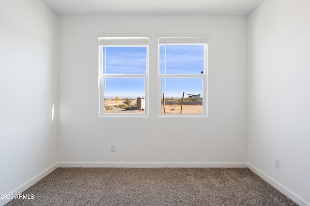 view of carpeted empty room