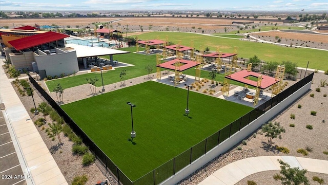 birds eye view of property