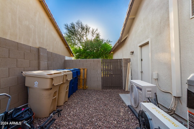 exterior space featuring ac unit