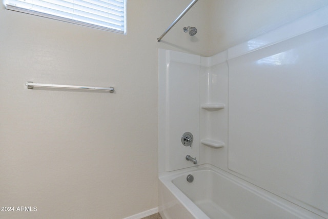 bathroom featuring shower / bath combination