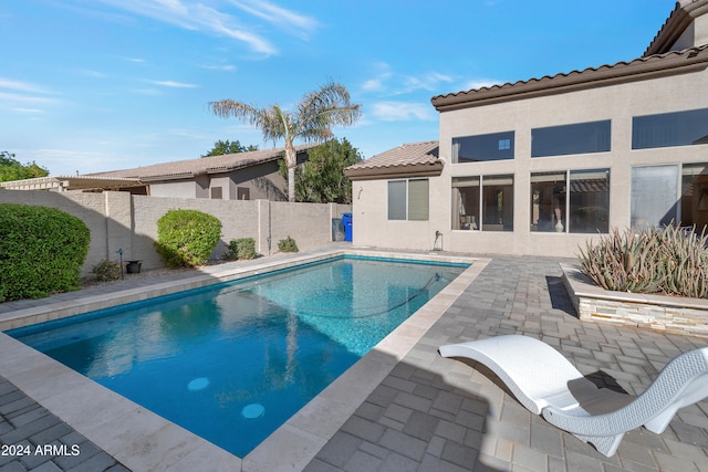 view of pool with a patio area