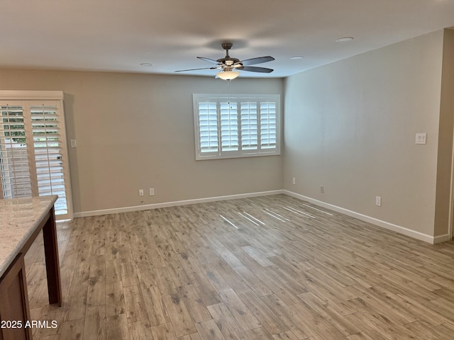 5525 E Thomas Rd Unit C2, Phoenix, AZ 85018 - spare room featuring light wood-style flooring and ceiling fan