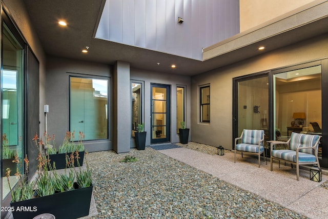 exterior space with a patio