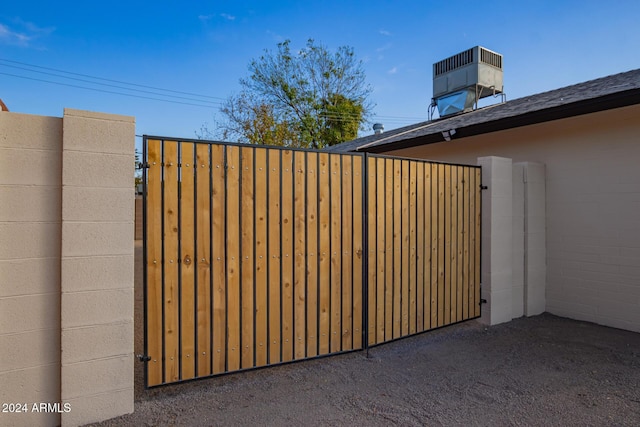 view of gate featuring cooling unit