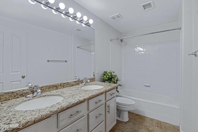 11413 S Coolwater Dr, Goodyear, AZ 85338 - full bath featuring visible vents, toilet, and a sink