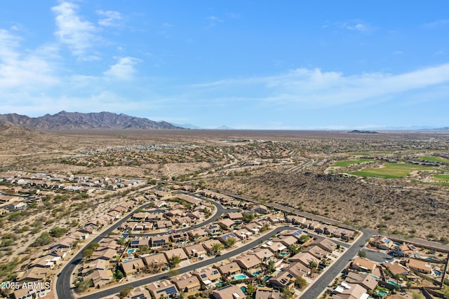 11413 S Coolwater Dr, Goodyear, AZ 85338 - birds eye view of property featuring a mountain view and a residential view